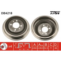 DB4218 TRW Гальмівний барабан