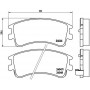 P 49 032 BREMBO КомплеК т гальмівних колодок, дискове гальмо