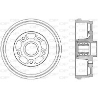 BAD9092.31 OPEN PARTS Гальмівний барабан