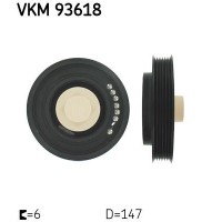 VKM 93618 SKF Ремінний шків колінчастий вал