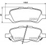 8DB 355 023-051 HELLA Комплект гальмівних колодок дисковий гальм