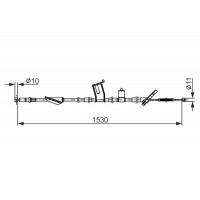 1 987 482 919 BOSCH Тросик, cтояночный тормоз