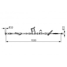 1 987 482 919 BOSCH Тросик, cтояночный тормоз