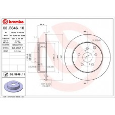 08.B646.11 BREMBO Гальмівний диск