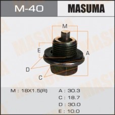 M-40 MASUMA Різьбова пробка, Масляний піддон