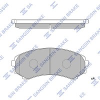 SP2075 Hi-Q Комплект гальмівних колодок дисковий гальм