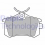 LP3346 DELPHI Комплект гальмівних колодок дисковий гальм