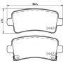 8DB 355 012-991 HELLA PAGID Комплект гальмівних колодок дисковий гальм
