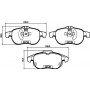 8DB 355 009-311 HELLA Комплект гальмівних колодок дисковий гальм