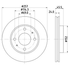 8DD 355 110-931 HELLA Гальмівний диск