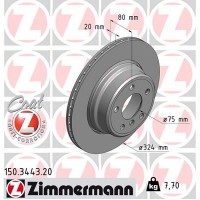 150.3443.20 ZIMMERMANN Гальмівний диск