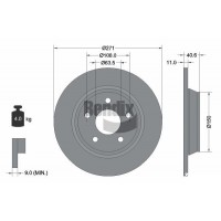 BDS1590 BENDIX Braking Гальмівний диск