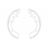 KBS-2902 KAVO PARTS Комплект гальмівних колодок