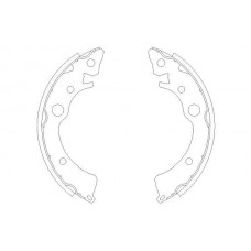 KBS-2902 KAVO PARTS Комплект гальмівних колодок