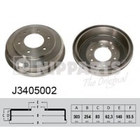 J3405002 NIPPARTS Гальмівний барабан