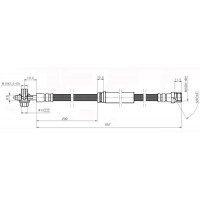 NBH6080 NATIONAL Гальмівний шланг
