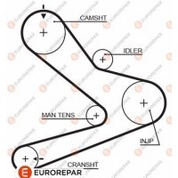 1633134880 EUROREPAR Зубчастий ремінь