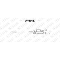 VW80687 VENEPORTE Предглушник вихлопних газів