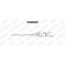 VW80687 VENEPORTE Предглушник вихлопних газів
