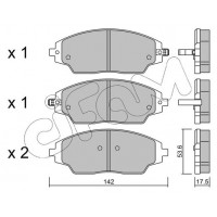822-1008-0 CIFAM Комплект гальмівних колодок дисковий гальм