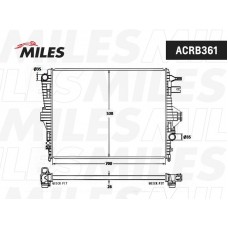 ACRB361 MILES Радіатор охолодження двигуна