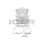 182329 ICER Комплект гальмівних колодок дисковий гальм