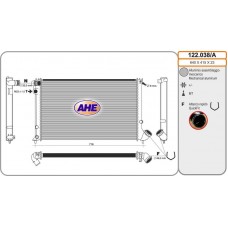 122.038/A AHE Радіатор охолодження двигуна