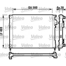 732846 VALEO Радіатор охолодження двигуна