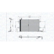 350203840000 MAGNETI MARELLI Конденсатор кондиціонера