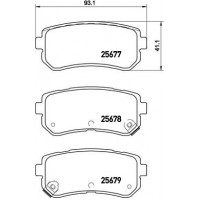 P 30 068 BREMBO Комплект гальмівних колодок дисковий гальм