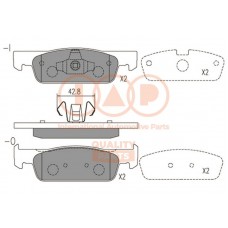 704-00101 IAP QUALITY PARTS Комплект гальмівних колодок дисковий гальм