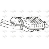 P1466 FENNO Глушник вихлопних газів кінцевий