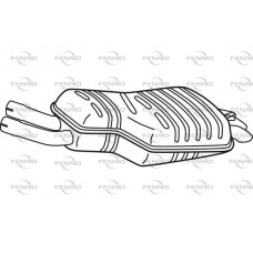 P1466 FENNO Глушник вихлопних газів кінцевий