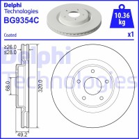 BG9354C DELPHI Гальмівний диск