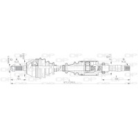 DRS6019.00 OPEN PARTS Привідний вал