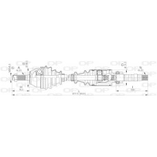 DRS6019.00 OPEN PARTS Привідний вал