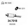 34.7018 ASSO Глушник вихлопних газів кінцевий
