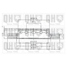 BDC5016 QUINTON HAZELL Гальмівний диск