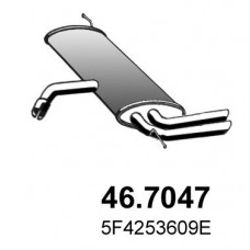 46.7047 ASSO Глушник вихлопних газів кінцевий