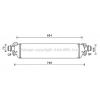 OLA4664 AVA QUALITY COOLING Интеркулер