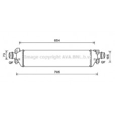 OLA4664 AVA QUALITY COOLING Интеркулер