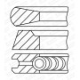 08-447600-00 GOETZE ENGINE Комплект поршневих кілець
