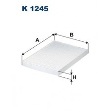 K 1245 FILTRON Фільтр повітря у внутрішньому просторі