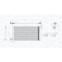 350203796000 MAGNETI MARELLI Конденсатор кондиціонера