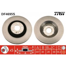 DF4695S TRW Гальмівний диск