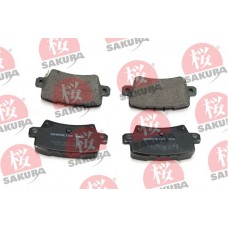 601-40-6645 SAKURA Комплект гальмівних колодок дисковий гальм