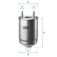 24.186.00 UFI Паливний фільтр