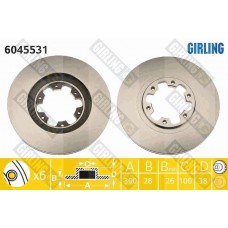 6045531 GIRLING Гальмівний диск