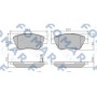 FO 928181 FOMAR Friction Комплект гальмівних колодок дисковий гальм