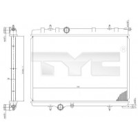 705-0027 TYC Радіатор охолодження двигуна